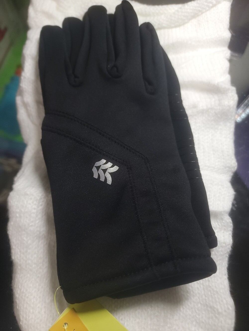 All in Motion Black Warm Stretch Touchscreen Gloves L/XL NWT